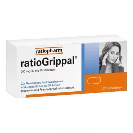 RATIOGRIPPAL 200 mg/30 mg filmovertrukne tabletter, 20 stk