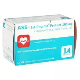 ASS-1A Pharma Protect 100 mg mave-resistente tabletter, 100 stk