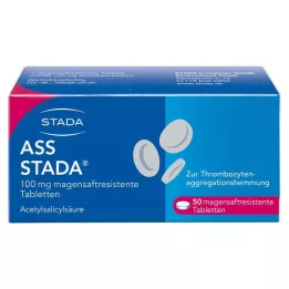 ASS STADA 100 mg gastro-resistente tabletter, 50 stk