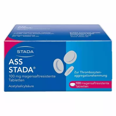 ASS STADA 100 mg gastro-resistente tabletter, 100 stk