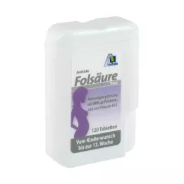 FOLSÄURE 800 Plus B12+Jod Tabletter, 120 stk