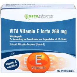 VITAMIN E FORTE 400 IE bløde kapsler, 120 stk