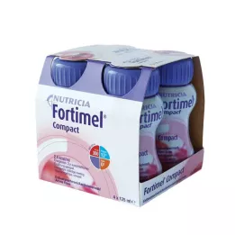 FORTIMEL Kompakt 2.4 Jordbærsmag, 4X125 ml