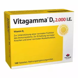 VITAGAMMA D3 2.000 I.E. Vitamin D3 NEM Tabletter, 100 stk