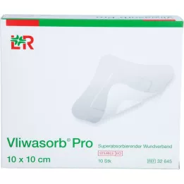 VLIWASORB Pro superabsorberende komp. steril 10x10 cm, 10 stk