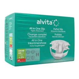 Alvita All-in-One inkontinensbukser super medium dag, 24 stk