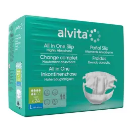 Alvita All-in-One inkontinensbukser super store dag, 24 stk