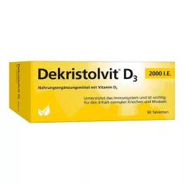 DEKRISTOLVIT D3 2.000 IE tabletter, 90 stk
