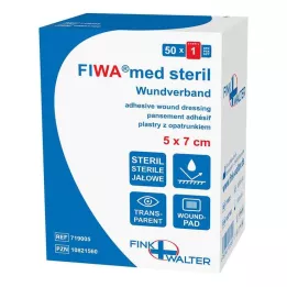 WUNDVERBAND steril 5x7 cm transparent, 50 stk