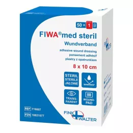 WUNDVERBAND steril 8x10 cm transparent, 50 stk