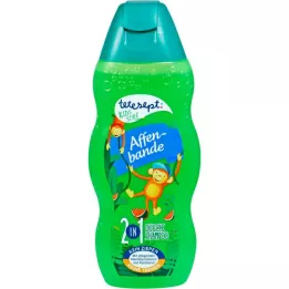 TETESEPT Kids Style 2-i-1 bruseshampoo Monkey Gang, 200 ml