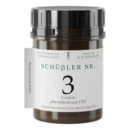 SCHÜSSLER Nr.3 Ferrum phosphoricum D 12 tabletter, 400 stk