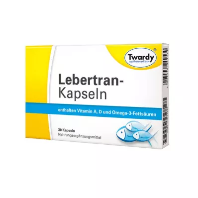 LEBERTRAN KAPSLER, 30 stk