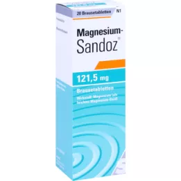 MAGNESIUM SANDOZ 121,5 mg brusetabletter, 20 stk