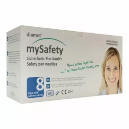DIAMET mySafety Safety Pen Kan.31 G 0,25x8 mm, 100 stk