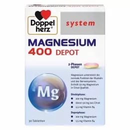 DOPPELHERZ Magnesium 400 Depot system tabletter, 30 stk