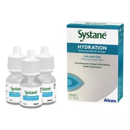 SYSTANE HYDRATION Smørende dråber til øjnene, 3X10 ml