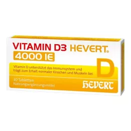 VITAMIN D3 HEVERT 4.000 IE tabletter, 30 stk