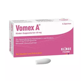 VOMEX A Børnestikpiller 40 mg, 5 stk