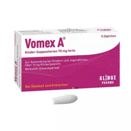 VOMEX A Børnestikpiller 70 mg forte, 5 stk