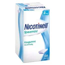 NICOTINELL Spearmint tyggegummi 2 mg, 96 stk