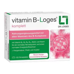 VITAMIN B-LOGES komplette filmovertrukne tabletter, 120 stk