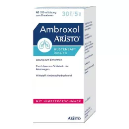 AMBROXOL Aristo hostesaft 30 mg/5 ml opløsning til oral brug, 250 ml