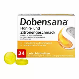 DOBENSANA Honning- og citronsmag.1,2mg/0,6mg Lut., 24 stk