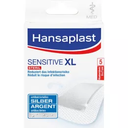 HANSAPLAST med Sensitive XL gips 6x7 cm, 5 stk