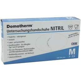 DOMOTHERM Underhandsker nitrilpulverfri M, 100 stk