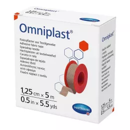 OMNIPLAST Fikseringsgips tekstiltråd 1,25 cm x 5 m, 1 stk