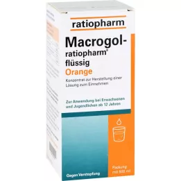MACROGOL-ratiopharm flydende orange, 500 ml