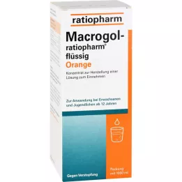 MACROGOL-ratiopharm flydende orange, 1000 ml