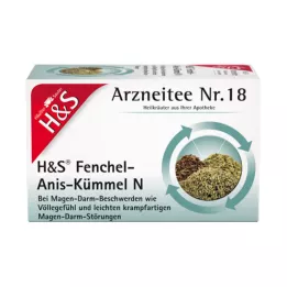 H&amp;S fennikel-anis-kumme N filterposer, 20X2,0 g