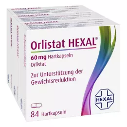 ORLISTAT HEXAL 60 mg hårde kapsler, 3X84 stk