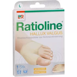 RATIOLINE Hallux valgus trykbeskyttelsespude størrelse L, 1 stk