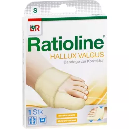RATIOLINE Hallux valgus bandage til korrektionsstørrelse S, 1 stk
