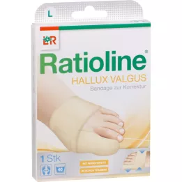 RATIOLINE Hallux valgus bandage til korrektionsstørrelse L, 1 stk