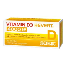 VITAMIN D3 HEVERT 4.000 IE tabletter, 60 stk