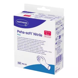 PEHA-SOFT nitril fino Unt.Hands.unsteril pf L, 10 stk