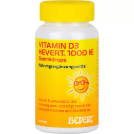 VITAMIN D3 HEVERT 1.000 IE gummidråber, 60 stk