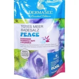 DERMASEL Døde Havs badesalt+Peace begrænset udgave, 1 s