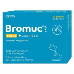 BROMUC akut 600 mg hoste slimløsende pille til oral administration, 10 stk