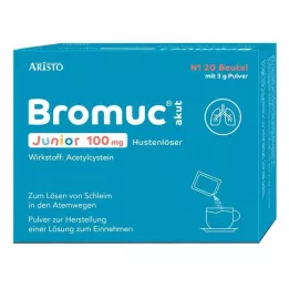 BROMUC akut Junior 100 mg hoste slimløsende P.H.e.L.z.E., 20 stk