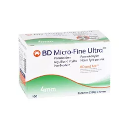 BD MICRO-FINE ULTRA Pennåle 0,23x4 mm, 100 stk