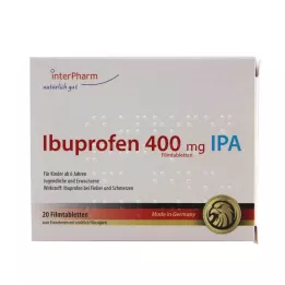 IBUPROFEN 400 mg IPA filmovertrukne tabletter, 20 stk