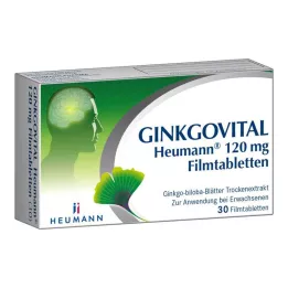 GINKGOVITAL Heumann 120 mg filmovertrukne tabletter, 30 stk