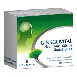 GINKGOVITAL Heumann 120 mg filmovertrukne tabletter, 120 stk