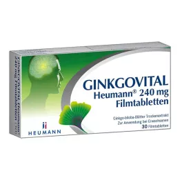 GINKGOVITAL Heumann 240 mg filmovertrukne tabletter, 30 stk