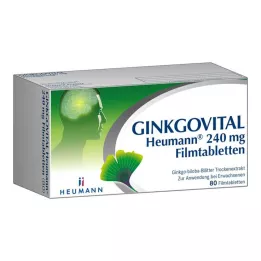 GINKGOVITAL Heumann 240 mg filmovertrukne tabletter, 80 stk